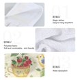 thumbnail image 2 of Yayeee Kitchen Hanging Hand Towels Set of 2 with Loop Bathroom Absorbent Tie Towel, Birds with Strawberries, 2 of 7