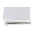 thumbnail image 2 of Soporte de papel higiénico de acero inoxidable, soporte de papel higiénico para baño montado en la pared con estante K9 304, 2 of 14
