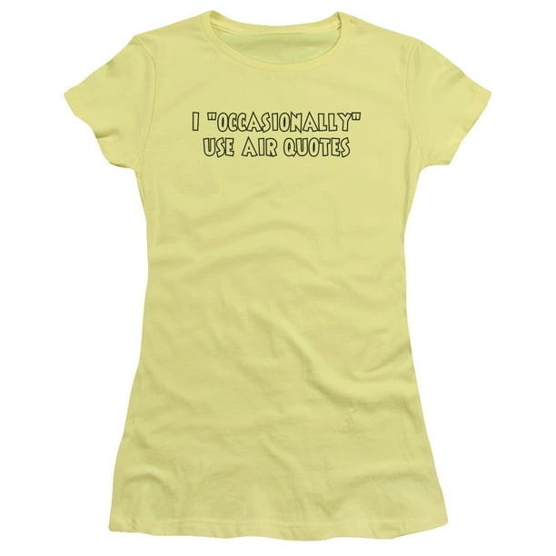 trevco air quotes juniors teen girls cap sleeve shirt small walmart com walmart com walmart