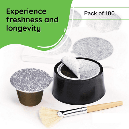 My-Cap 100 Foil Seals to Reuse Your Nespresso OriginalLine Capsules (NOT FOR VERTUOLINE)