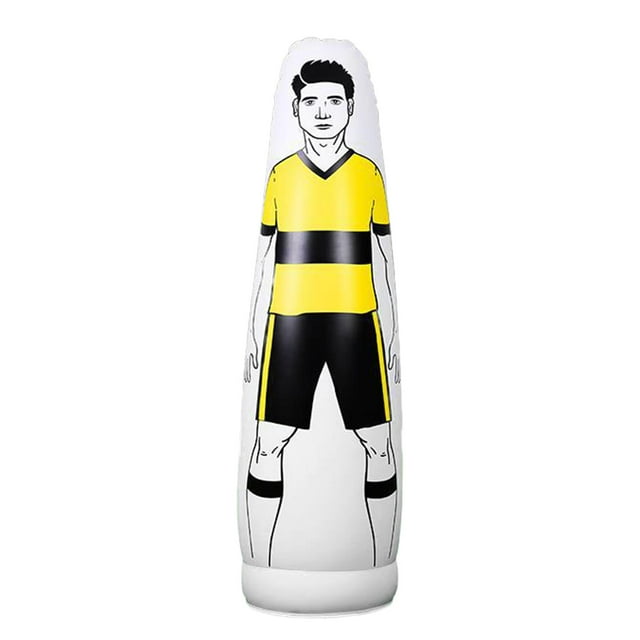 Fútbol inflable entrenamiento maniquí vaso pared profesional amarillo 160cm