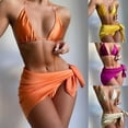 thumbnail image 4 of Conjunto de bikini a la moda para mujer, traje de baño de dos piezas con relleno sólido, ropa de playa Fridja nalpqowj19764, 4 of 4