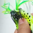thumbnail image 2 of Naiovety Señuelos de rana de goma, cebos blandos con lengüeta de doble anzuelo para pesca de agua dulce en agua salada, accesorios de pesca al Pescar, 2 of 6