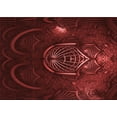 thumbnail image 1 of Ahgly Company Machine Washable Indoor Rectangle Transitional Fire Brick Red Area Rugs, 6' x 9', 1 of 7