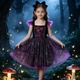 thumbnail image 2 of ATOGUTA Girls Dresses Sleeveless Cute Casual Party Princess Halloween Dress Purple, Size 3T-7, 2 of 5
