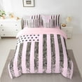 thumbnail image 2 of Erosebridal Usa Flag Bedding Queen Size,Abstract Stripes Bedding Sets Queen Size,Pink Black Comforter Sets with Sheets,Super Cozy Camo Room Decor,Reversible,7 Pieces, 2 of 6