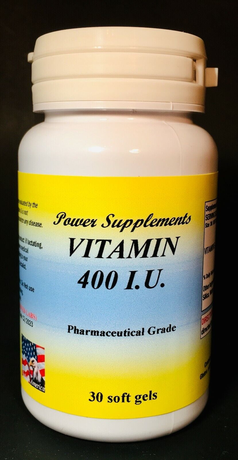 Vitamin E 400 i.u. antioxidant, cholesterol balance 30 to 90(3x30