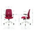 thumbnail image 6 of NOUHAUS Palette Ergonomic Office Chair, Adjustable Lumbar & Armrests, ElastoMesh, Supports 240lbs for Home Office, 6 of 8