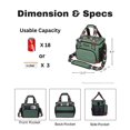 thumbnail image 3 of Bolsa Térmica para Almuerzo SUNNY BIRD 12L para Mujeres y Hombres Verde, 3 of 8
