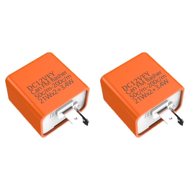 Intermitente 12V Relé de frecuencia Indicador de señal de giro Moto de alta potencia Naranja