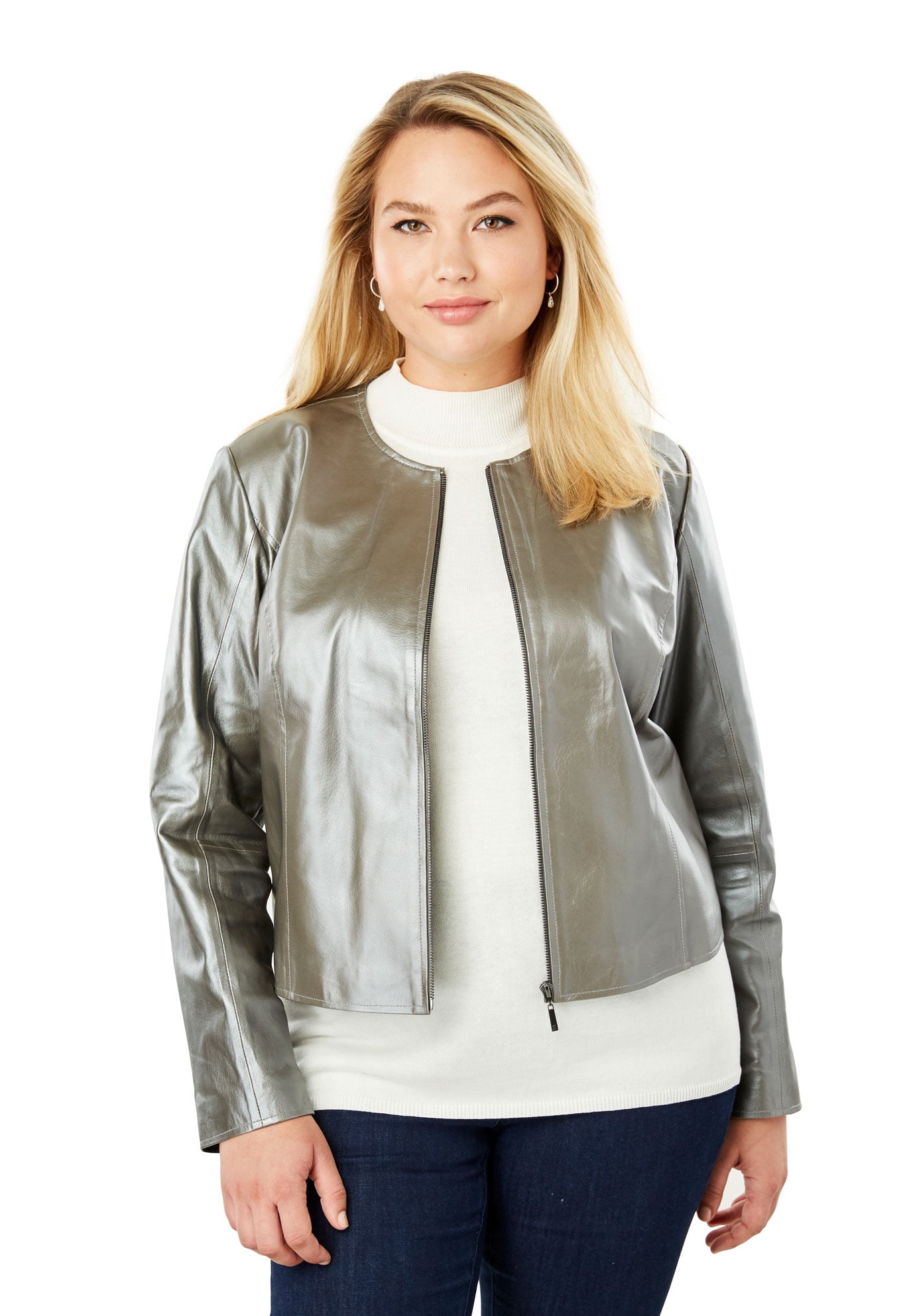 collarless leather jackets