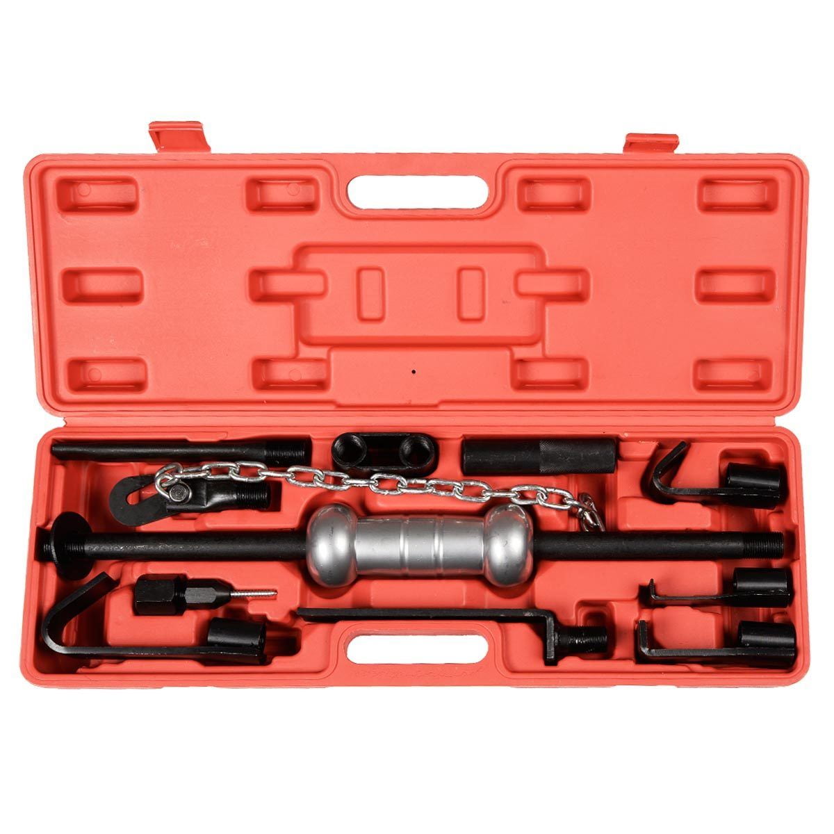 Costway 13PC Dent Puller w 10lbs Slide Hammer Auto Body Truck Repair Tool Kit Heavy Duty by Costway