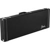 Fender Electric Guitar Wood Case Classic Series Soft Crushed Acrylic Fleece Interior Lining, Black