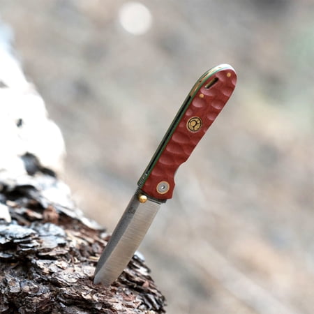 Kam Knife - Folding Knife BÖHLER Stainless Steel N690 with 3.14 Blade EDC Knife; Micarta Handle Camping Knife; Small Hunting Knife Perfect for Outdoors and Hiking