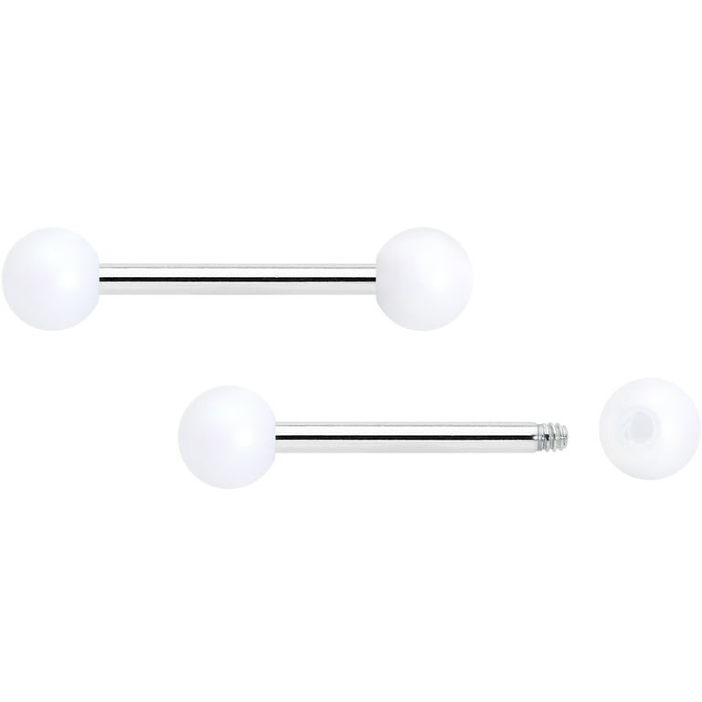 Matte black nipple barbell deals
