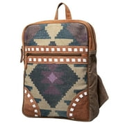 KB OHLAY KB478 Backpack Upcycled Wool Upcycled Canvas Genuine Leather women bag western handbag purse