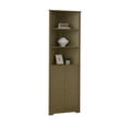 thumbnail image 5 of Kings Brand Furniture Cecilion Tall Corner Cabinet with 2 Doors and 4 Shelves for Small Space, Bathroom, Kitchen, Living Room (Lemon Pepper), 5 of 6