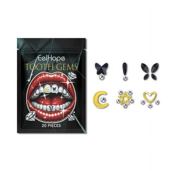 Eelhope Crystal Dental Drill, Decorative Stylish Dental Stickers To Enhance Smile Brightness Easily Use Sparkle Dental Drill