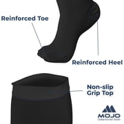 Extra Wide Compression Socks for Women and Men 20-30mmHg - Black, 4X-Large