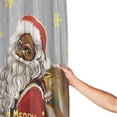 thumbnail image 3 of JOOCAR Merry Christmas Shower Curtains for Bathroom Black Santa Claus Holiday Decorations Christmas Bathroom Decor 72 x 72 inches, 3 of 7