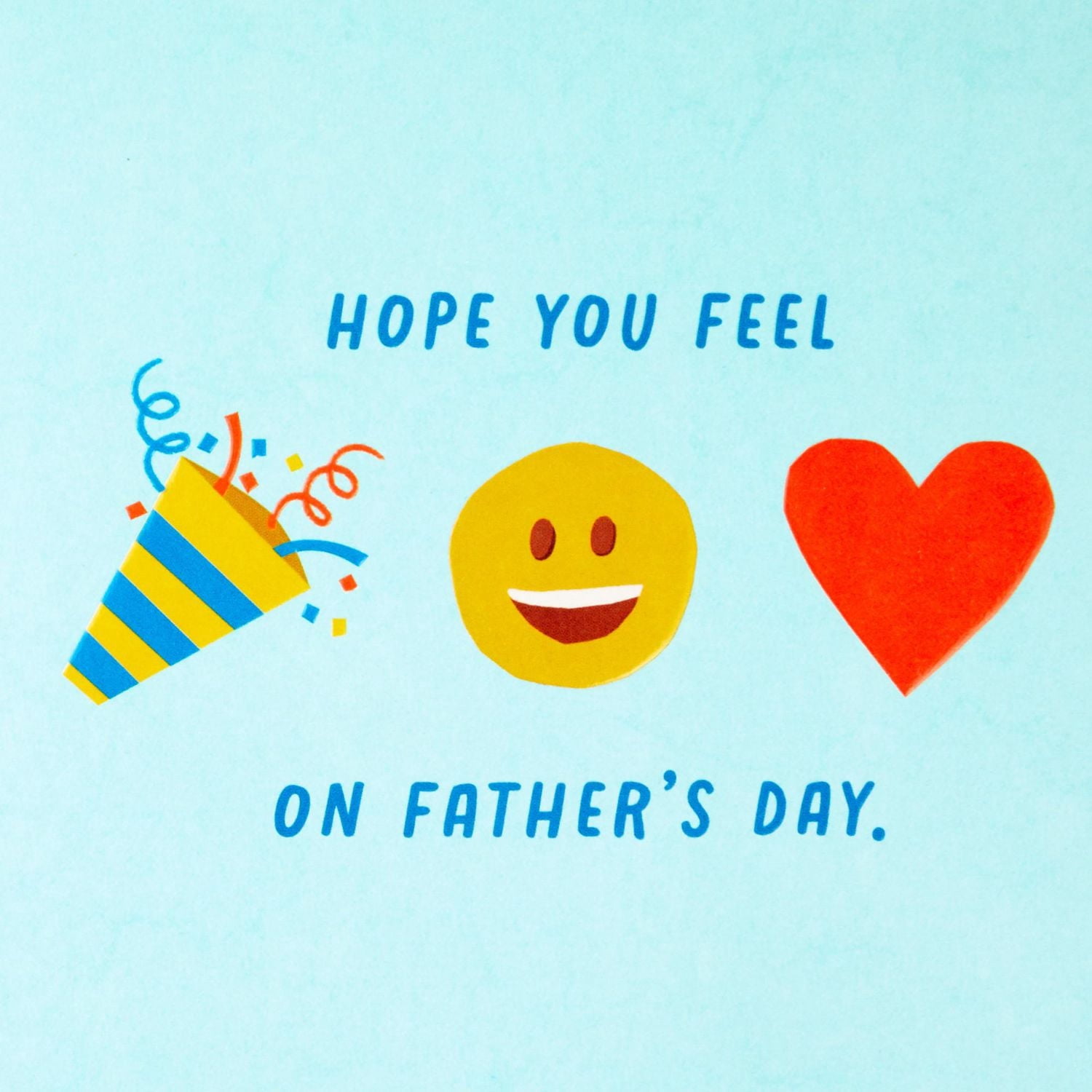 Hallmark Fathers Day Card (Removable Emoji Magnets)