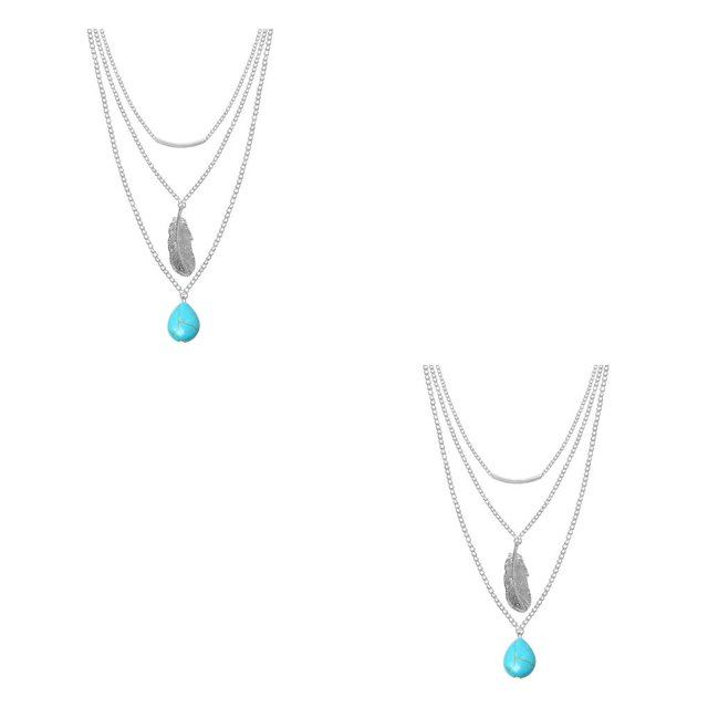 Collar de aleación elegante Qarigey Tipo 2 2piezas