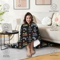 thumbnail image 4 of Wearable Blanket,Multicolor Controllers Games Icons Black Pattern Hooded Wearable Flannel Blanket for Adults & Teens,Winter Poncho Shawl Wrap Cape Cozy Anti-Pill,60"x80", 4 of 5