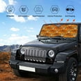 thumbnail image 6 of Bingfone Tiger Car Windshield Sun Shade Protector Keep Your Vehicle Cool Sun Shield Visor Cover Foldable-Medium, 6 of 9