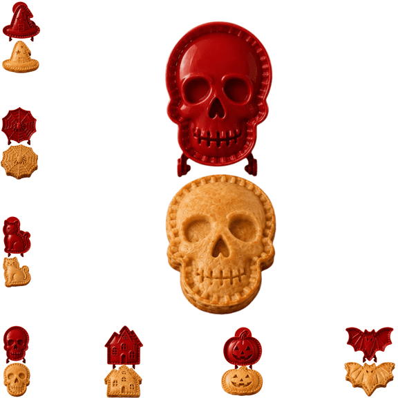 Halloween Mini Pie Mold, Mini Pie Molds, Hand Pie Molds For Baking, Food‑Grade Reusable Dough Press, Halloween Baking Supplies For Fall Dessert Creation & Holiday Gathering-G