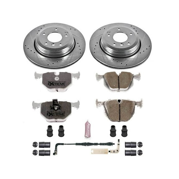 Rear Brake Pad and Rotor Kit - Compatible with 2008 - 2009 BMW 528i
