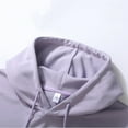 thumbnail image 5 of safuny Men's Gradient Color Hooded Sweatshirt Long Sleeve Loose Pullover Purple XL, 5 of 7