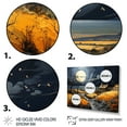 thumbnail image 3 of Designart "Countryside Moody Skies Collage I" Landscapes Floater Framed Wall Decor, 3 of 7