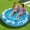Blue, variant on Inflatable Tanning Pool Lounger Float, 72" x 56" Pool Floats Adult with Pillow, 4 in 1 Round Suntan Tub Raft Floatie,Sunbathing Bed Lounge for Water Blow Up Ball Pit Party Gifts, Cyan