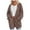 Khaki, variant on Autumn Winter Women's Loose Long Knit Cardigan With Pockets Cozy Sweater Outerwear For Women Womens Blouses Long Sleeve Beige L