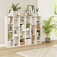 thumbnail image 2 of Gymax 2PCS 11-Cube Bookcase Modern Geometric Bookshelf Storage w/ Anti-tipping Kits, 2 of 10