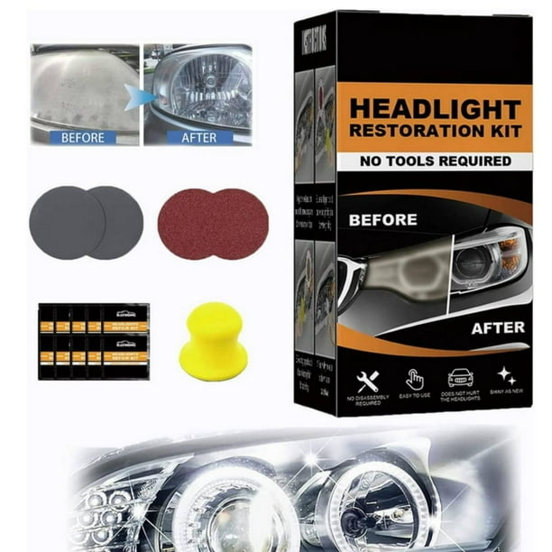 Headlight Restoration Kit Polishing Headlamp Brightener DIY Car Light