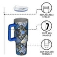 thumbnail image 4 of OBREWU Pioneer Flower Tumbler with Handle and Lid,Pioneer Flower 40oz Double Wall Vacuum Insulated Tumbler,Cups Gift for Women and Men, 4 of 7