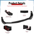 thumbnail image 4 of Ikon Motorsports Front Bumper Lip Fits 2022-2026 Toyota GR86 Except Yuzu Edition T Style Gloss Black PP Front Chin Spoiler Splitter 3PCS, 4 of 9
