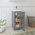 thumbnail image 3 of Vanity Art 12" W Birch Plywood Freestanding Single Base Storage Cabinet with Soft Close Door, 3 of 9
