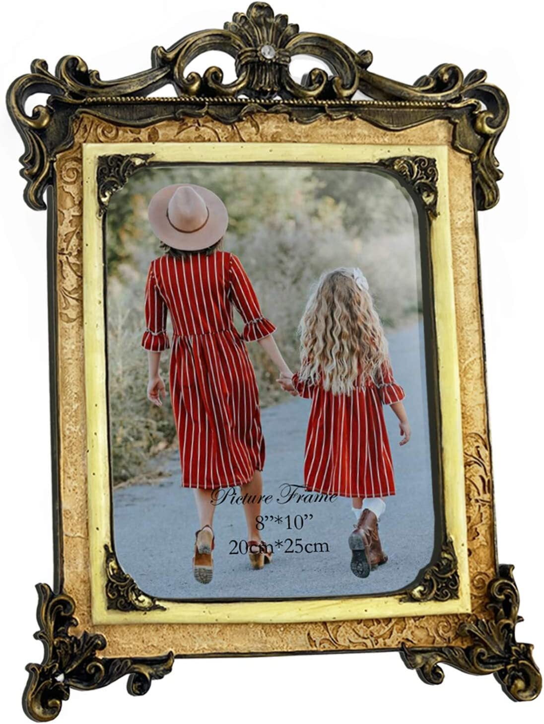 8x10 Vintage Picture Frame with Glass Front, Antique Photo Frame 8 by