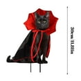 thumbnail image 3 of Halloween Metal Cat Card Slot 3D Decorative Yard Stake Outdoor Party Sign Garden, 3 of 5