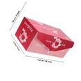 thumbnail image 4 of OUNONA 1 Set Valentine's Day Treat Boxes for Chocolates Paper Heart Shape Rose Red, 4 of 5
