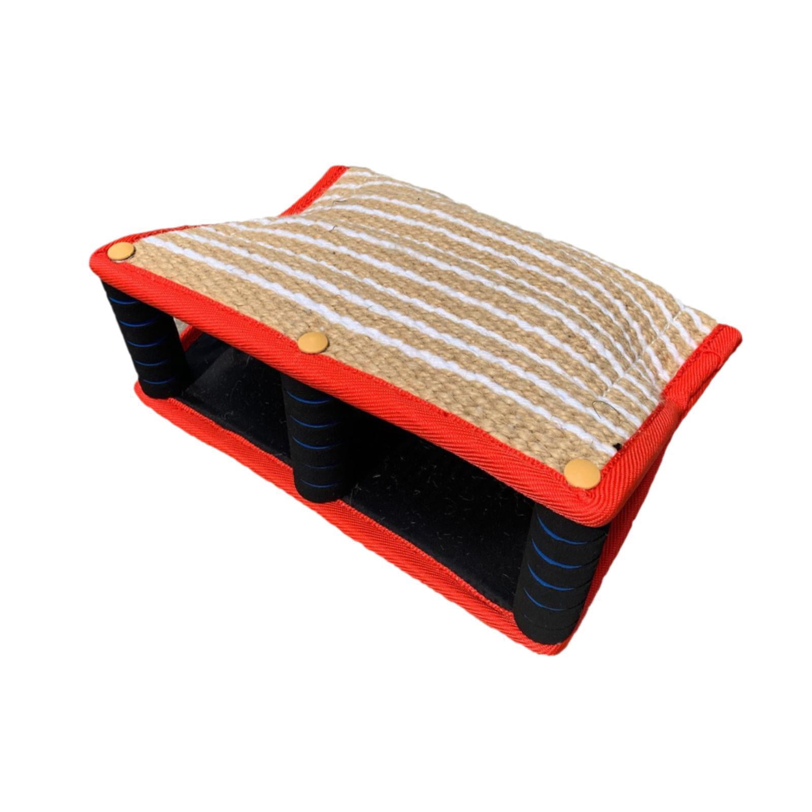 oshhni Dog Bite Pillow Bite Training Interactive Toy for Huskies Labradors red