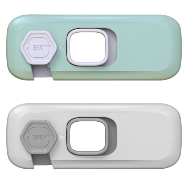 EeaseMX 2 cerraduras de seguridad para bebés para puerta de refrigerador, congelador, armario y armario.