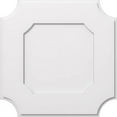 thumbnail image 2 of Ekena Millwork CMP26LE 26 in. OD x 15.5 in. Square Locke Architectural Grade PVC Contemporary Ceiling Medallion, 2 of 4