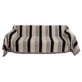 thumbnail image 2 of CJC Chenille Stripe Sofa Cover for Pet, 320GSM Tassel Edge Couch Cover Furniture Protector, Universal Couch Cover for Living Room Couch, Loveseat, Sectional (Black, 71'' x 134''), 2 of 8