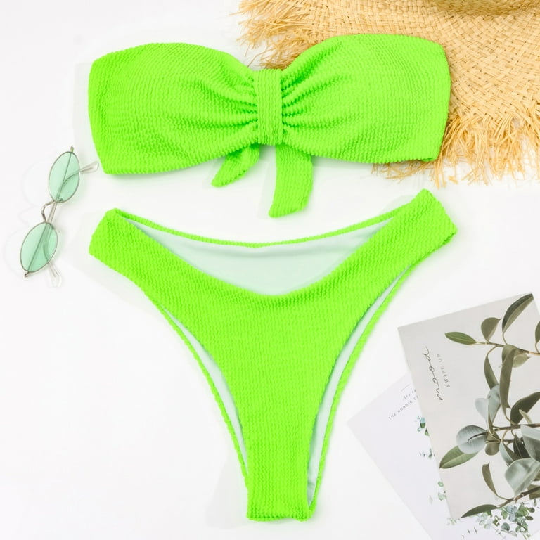 Sexy Bikini 2022 Push Up Women Swimsuits Female Micro Bikini Set Solid  Swimwear Bathing Suit Swimming