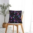 thumbnail image 5 of Pofeuu Colorful Guitar Print Double-sided plush pillowcase Square Throw Pillow Covers Pillows Cover for Living Room Bedroom Sofa Couch Cushion Cover（No pillow core）-12"x12", 5 of 7