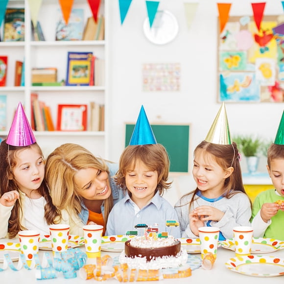 Yuarrent 18 unidades/juego de selecciones de comida para vehículos, bonitas y prácticas, adecuadas para niños de todas las edades, tenedor Kits de decoración para fiestas