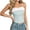 Blue, variant on Women's Y2K Spaghetti Strap Halter Built In Bra Lace Patchwork Sleeveless Tank Tops Stylish Casual Camisoles (Free Size, White)